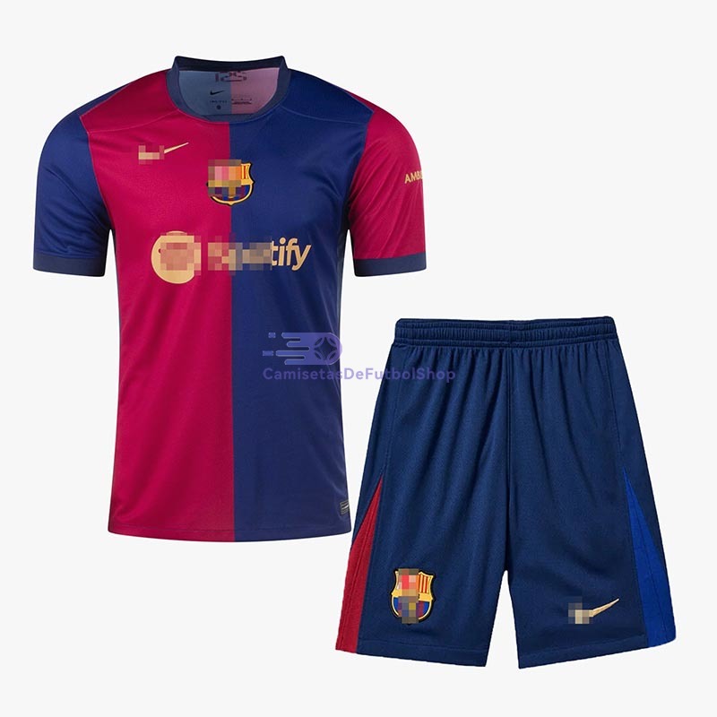 Camiseta Barcelona 2024/2025 1ª Equipación Niño Kit