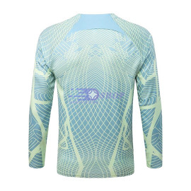 Sudadera de Entrenamiento Brasil 2022 Verde Claro