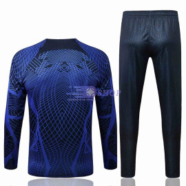 Sudadera De Entrenamiento PSG 2022/2023 Kit Azul Marino/Azul