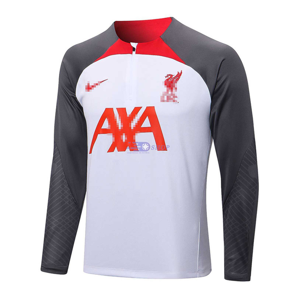 Sudadera De Entrenamiento Liverpool 2022/2023 Blanco/Gris