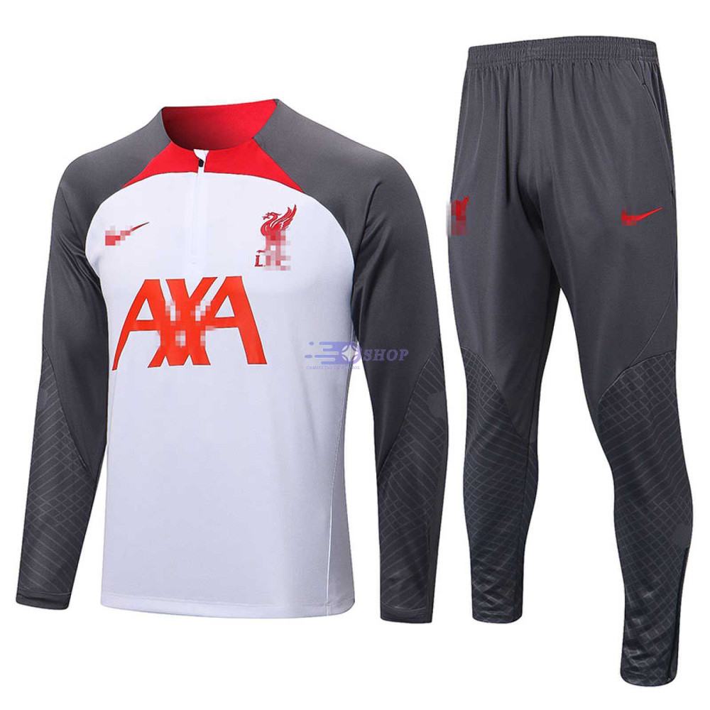Sudadera De Entrenamiento Liverpool 2022/2023 Kit Blanco/Gris