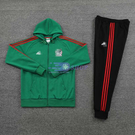 Chandal México 2022 Con Capucha Verde/Rojo