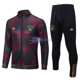 Chaqueta Alemania 2022 Cuello Alto Rojo/Gris Oscuro