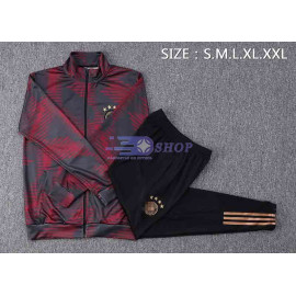 Chaqueta Alemania 2022 Cuello Alto Rojo/Gris Oscuro