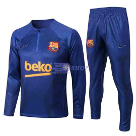 Sudadera De Entrenamiento Barcelona 2022/2023 Azul con Estampado