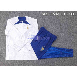 Sudadera De Entrenamiento Francia 2022 Kit Blanco con Estampado