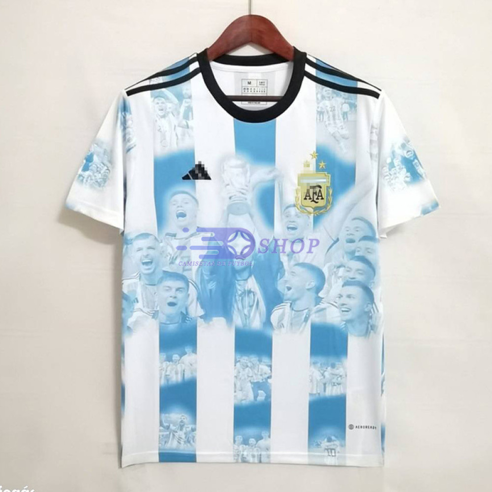 Camiseta Argentina 2022 Campeones del Mundo