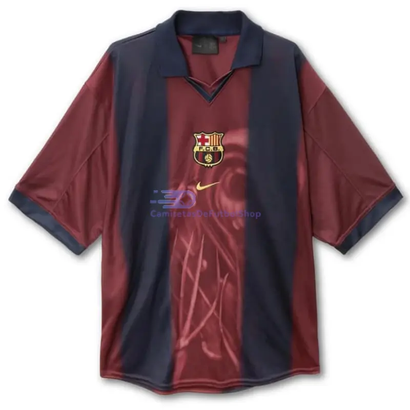 Camiseta Barcelona x Cactus Jack Retro 2000/01 Skeleton Rojo/Azul