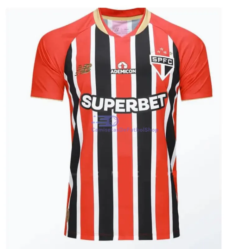 Camiseta São Paulo 2025/2026 2ª Equipación Negro/Rojo