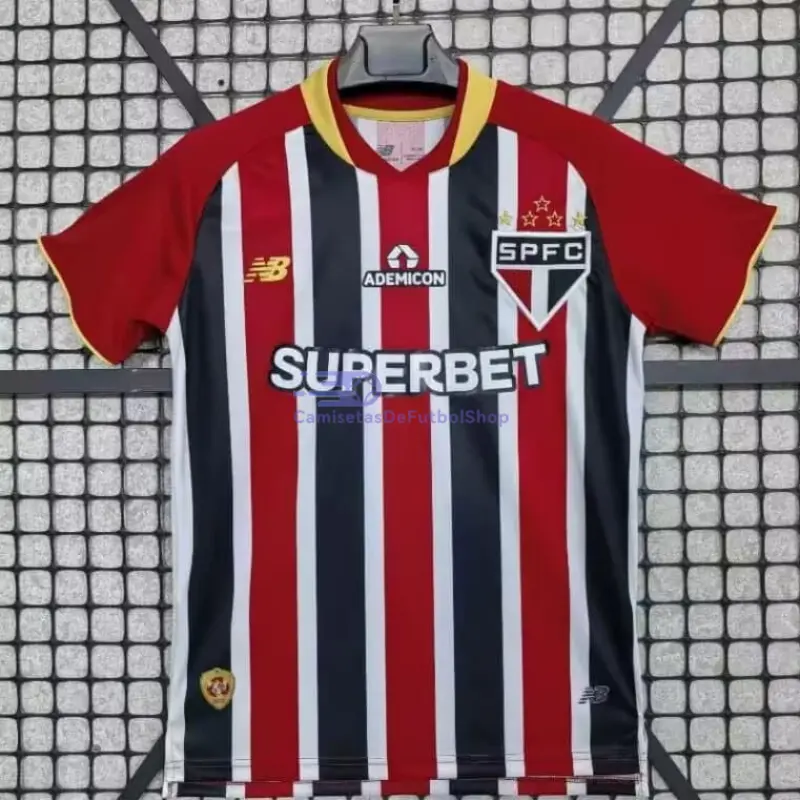 Camiseta São Paulo 2025/2026 2ª Equipación Negro/Rojo