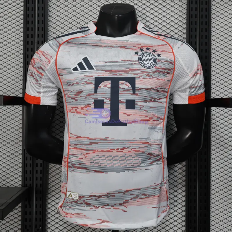 Camiseta Bayern Múnich 2025/2026 2ª Equipación Blanco (EDICIÓN JUGADOR)