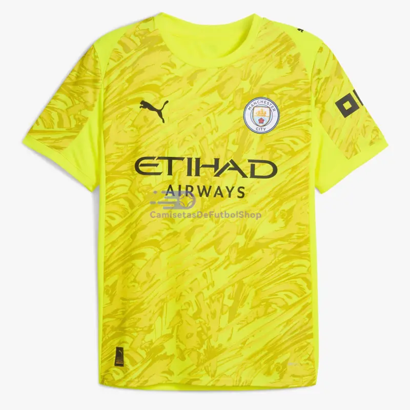 Camiseta de Portero Manchester City 2025/2026 Amarillo Brillante
