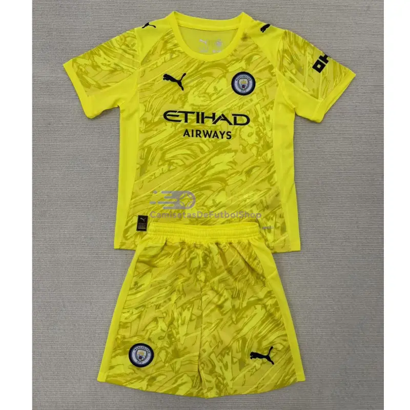 Camiseta de Portero Manchester City 2025/2026 Amarillo Brillante
