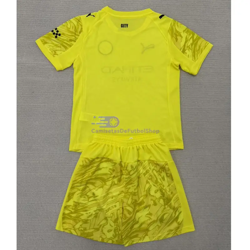Camiseta de Portero Manchester City 2025/2026 Amarillo Brillante