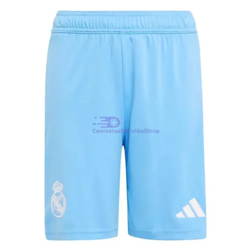 Camiseta de Portero Real Madrid 2025/2026 Azul con Parche HP