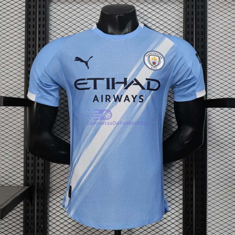 Camiseta Manchester City 2025/2026 1ª Equipación Azul (EDICIÓN JUGADOR)