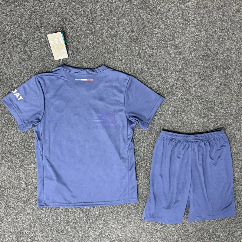 Camiseta PSG 2024/2025 1ª Equipación campeón de la UCL Azul Niño Kit