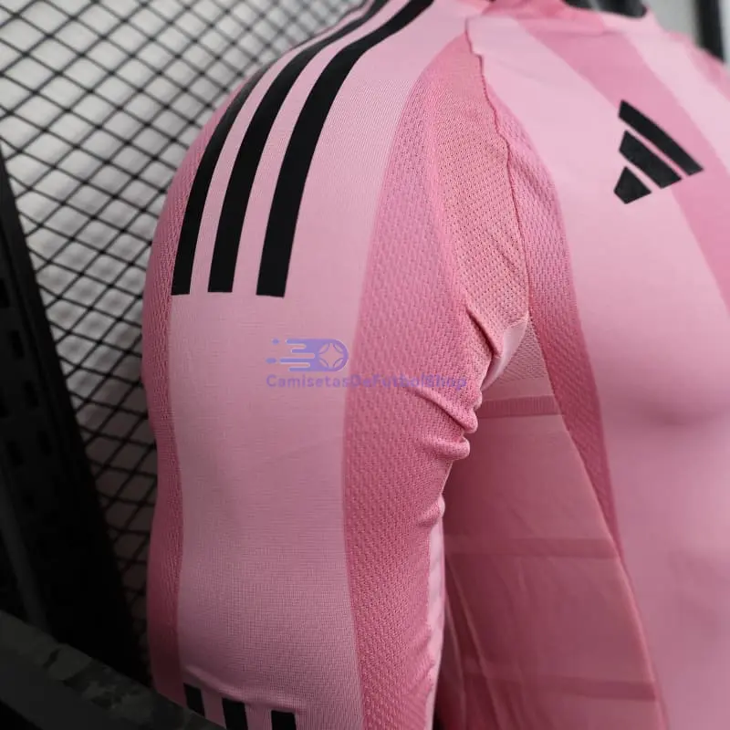 Camiseta Inter Miami 2025/2026 1ª Equipación ML Rosa (EDICIÓN JUGADOR)