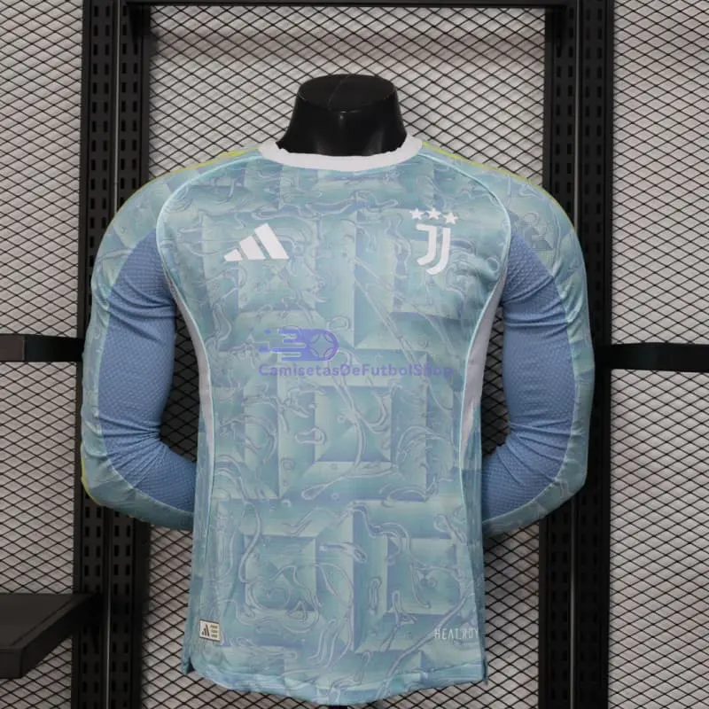 Camiseta Juventus 2025/2026 2ª Equipación ML Turquesa (EDICIÓN JUGADOR)