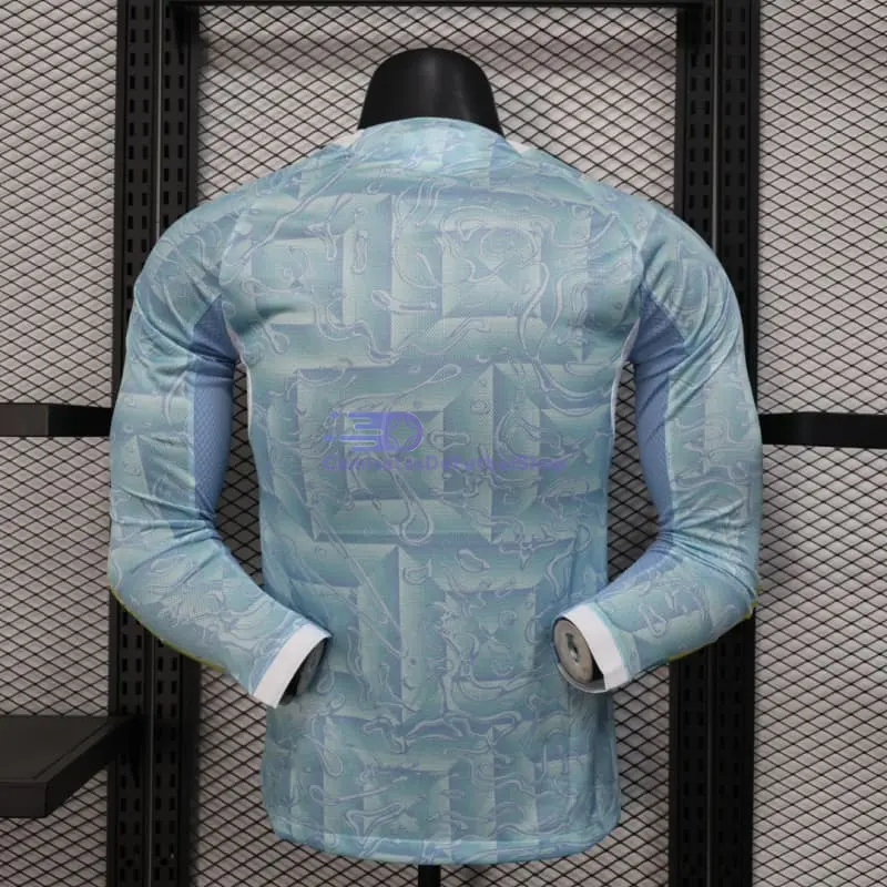 Camiseta Juventus 2025/2026 2ª Equipación ML Turquesa (EDICIÓN JUGADOR)