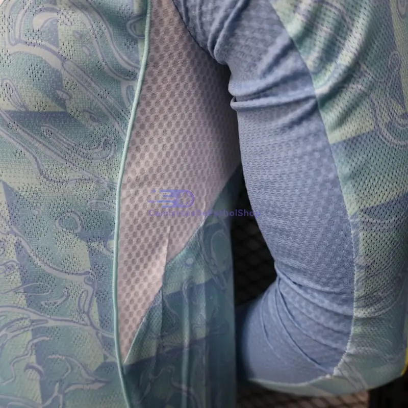 Camiseta Juventus 2025/2026 2ª Equipación ML Turquesa (EDICIÓN JUGADOR)