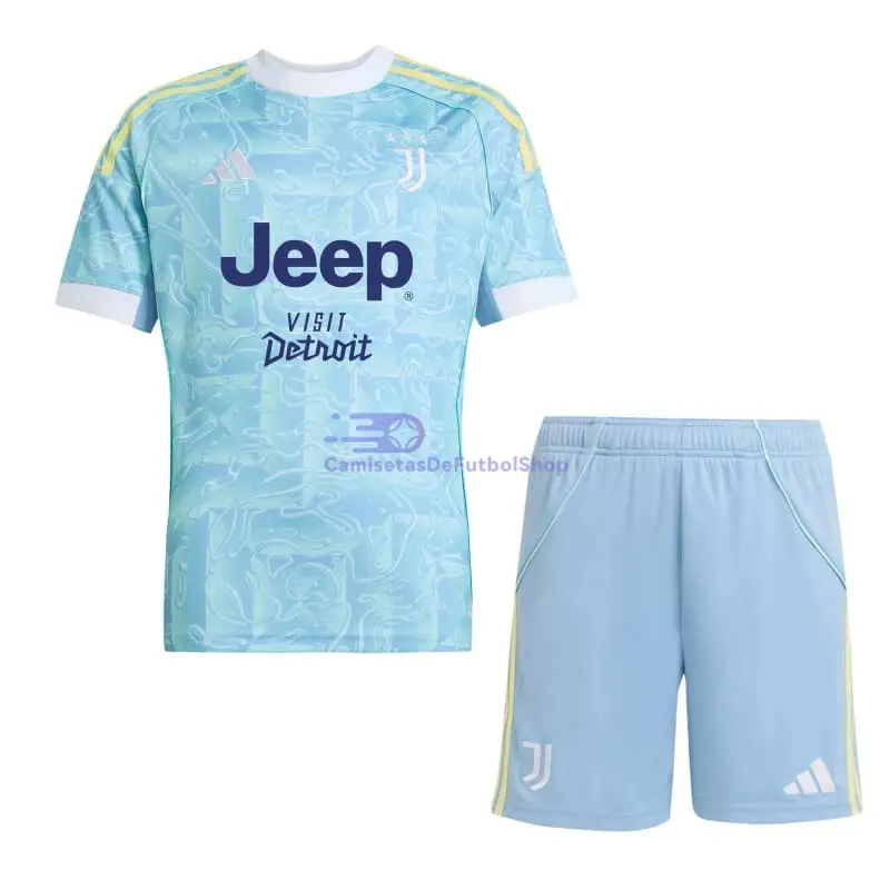 Camiseta Juventus 2025/2026 2ª Equipación Niño Kit