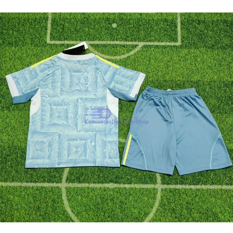 Camiseta Juventus 2025/2026 2ª Equipación Turquesa Niño Kit