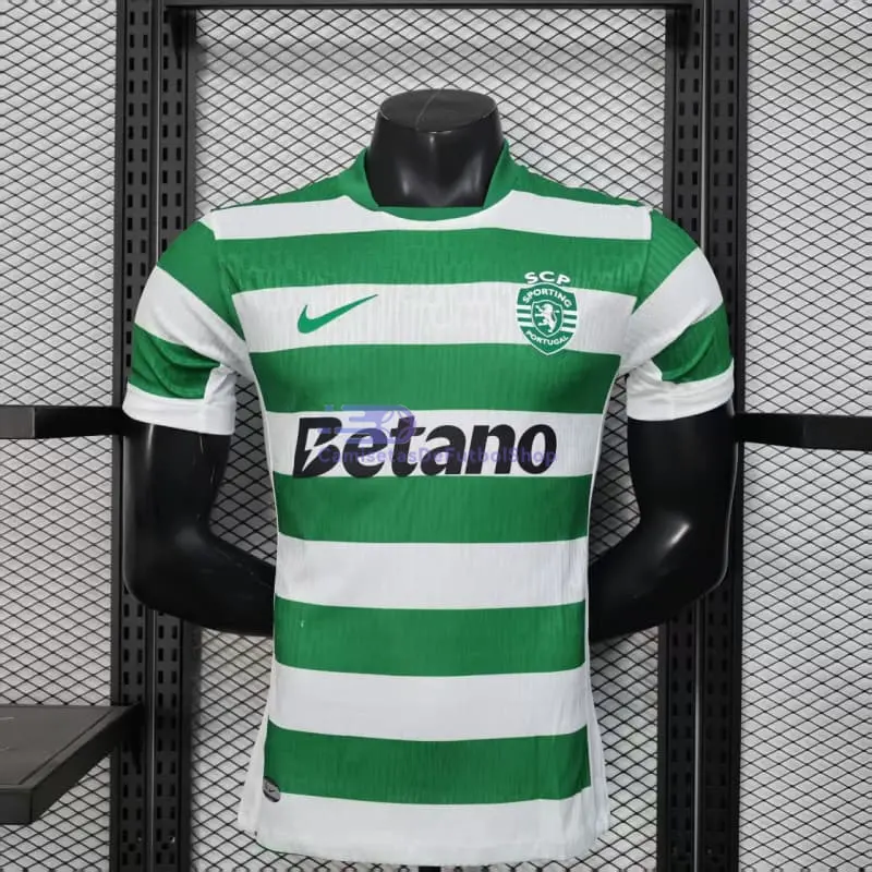 Camiseta Lisboa 2025/2026 1ª Equipación Verde/Blanco (EDICIÓN JUGADOR)