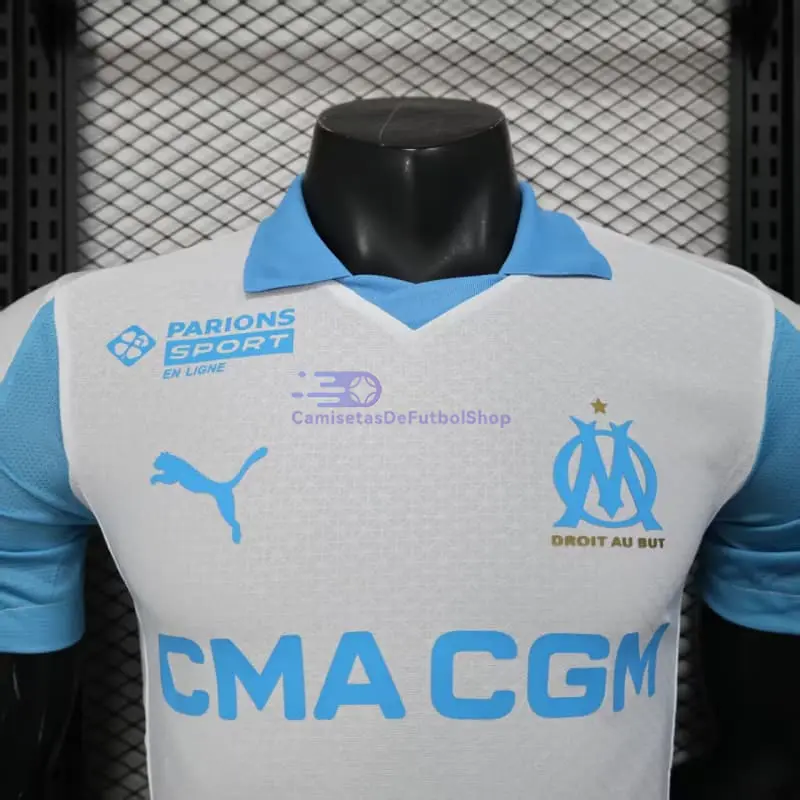 Camiseta Olympique Marsella 2025/2026 1ª Equipación Blanco (EDICIÓN JUGADOR)