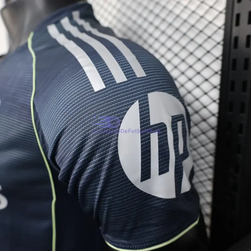 Camiseta Real Madrid 2025/2026  2ª Equipación Azul Marino con Parche HP (EDICIÓN JUGADOR)