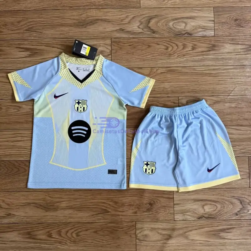 Camiseta Barcelona 2025/26 Azul Claro Niño Kit