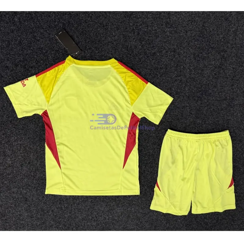Camiseta de Portero Arsenal 2025/2026 Amarillo Niño Kit