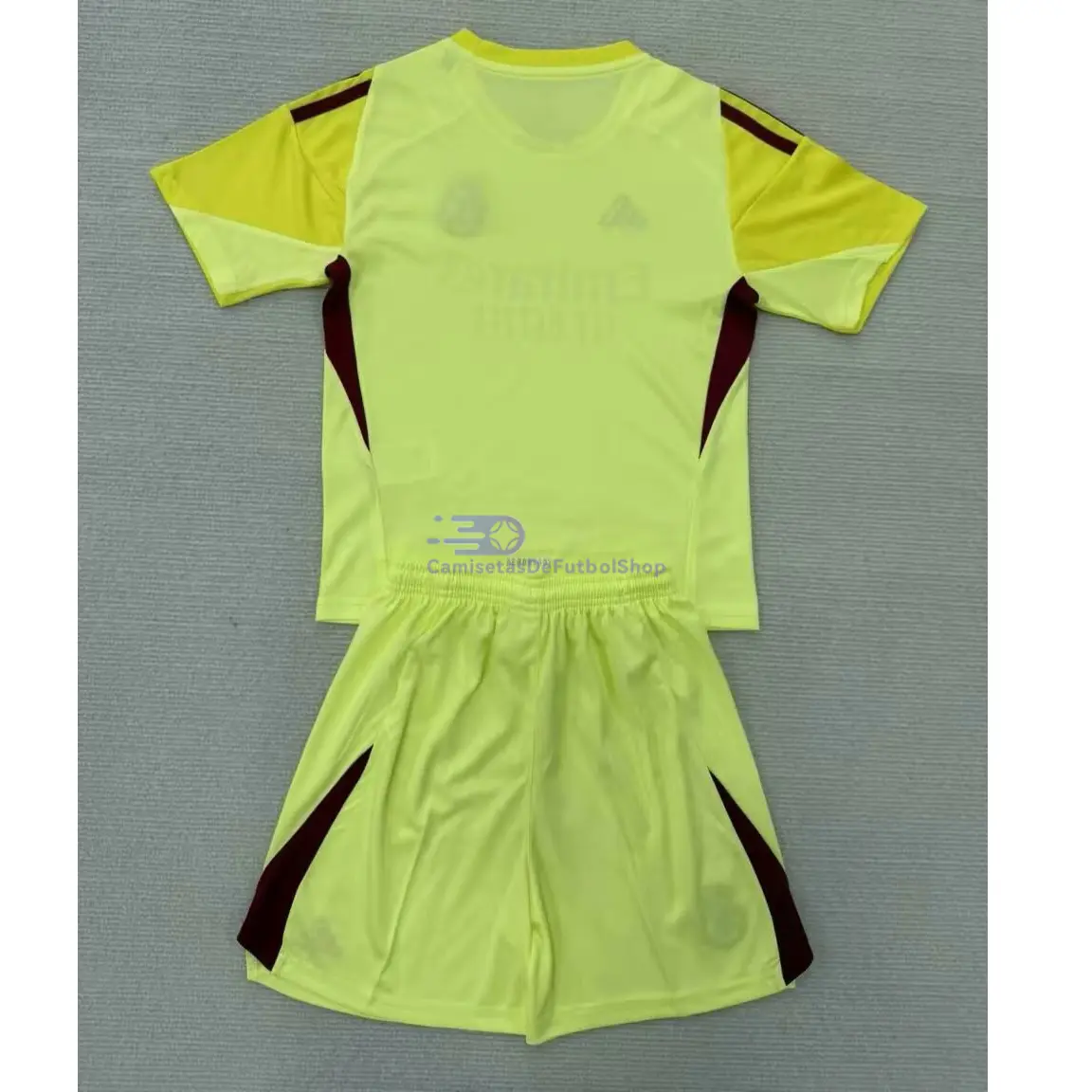 Camiseta de Portero Real Madrid 2025/2026 Niño Kit Amarillo con Parche HP