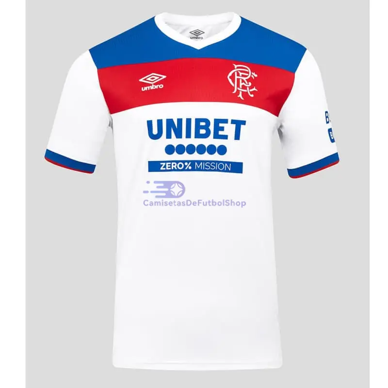 Camiseta Rangers FC 2025/2026 2ª Equipación Blanco