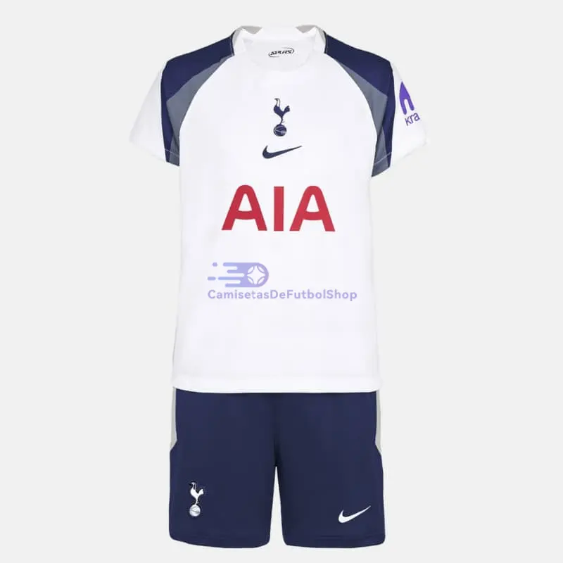 Camiseta Tottenham Hotspur 1ª Equipación 2025/2026 Blanco Niño Kit