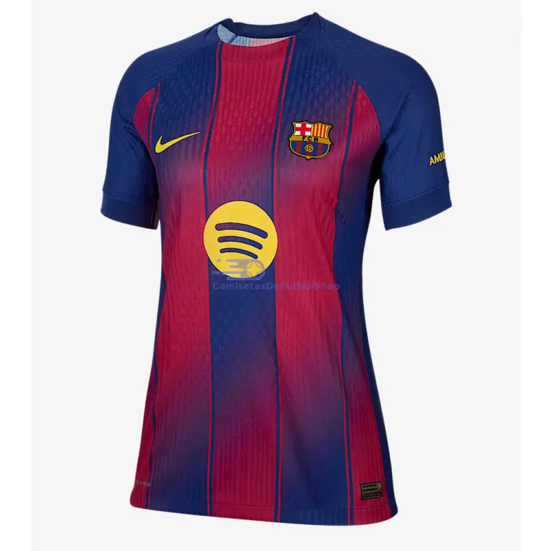 Camiseta Barcelona 2025/2026 1ª Equipación Azul/Rojo Mujer