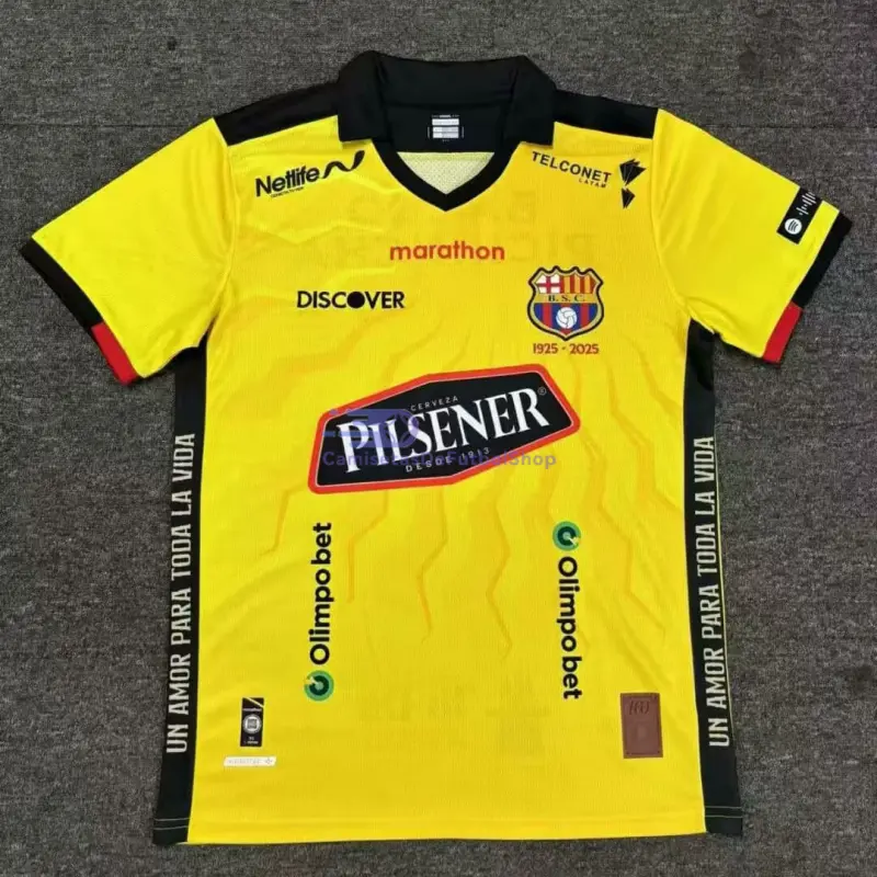 Camiseta Barcelona 2025/2026 100 Aniversario Edición Amarillo