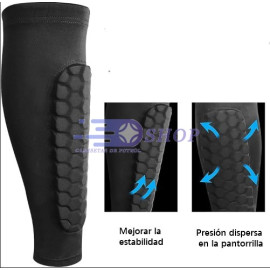 1 Par Mangas Espinilleras Futbol Elásticas Varios Colores