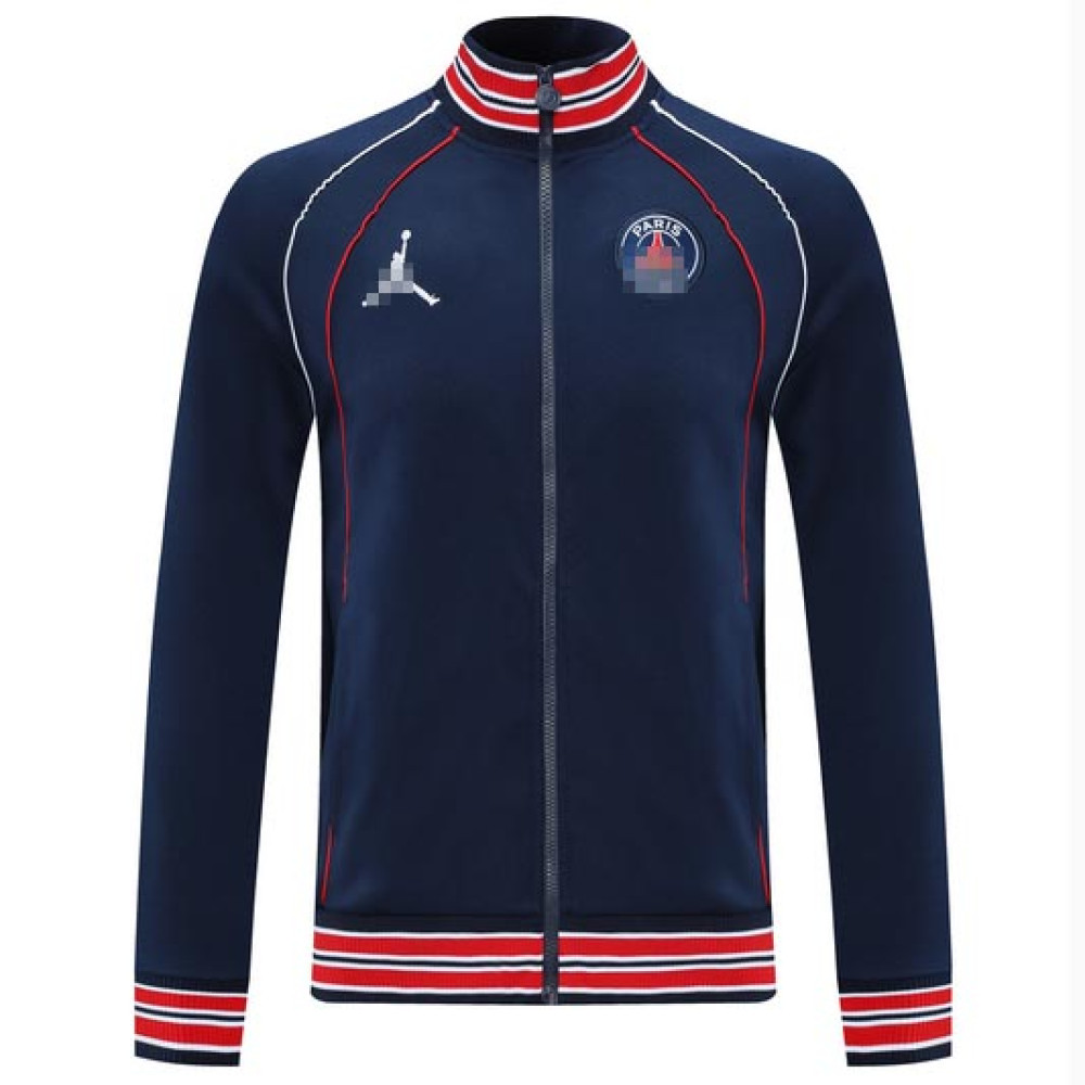 Chaqueta PSG 2021/2022 Cuello Alto Azul Marino/Rojo