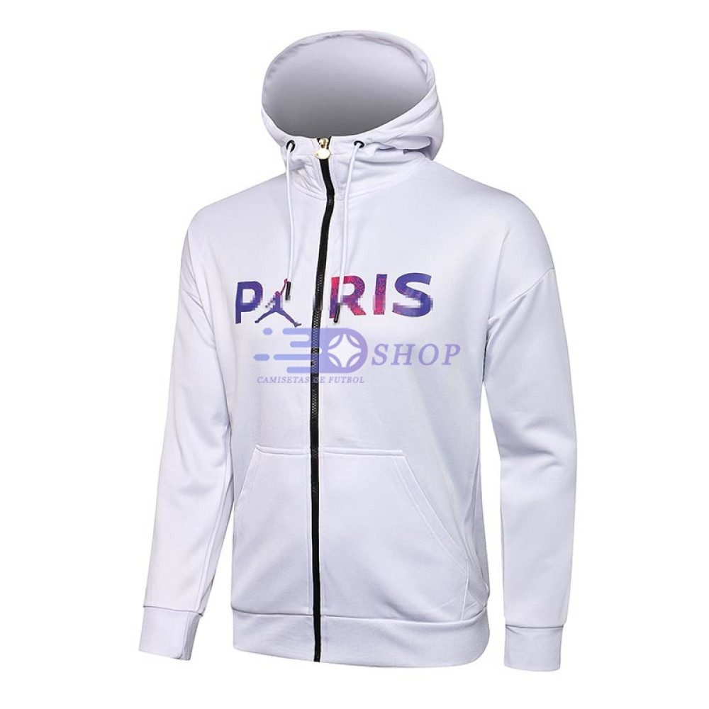 Chaqueta PSG 2021/2022 Con Capucha Blanco