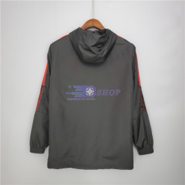 Cortavientos Flamengo 2021/2022 Con Capucha Gris