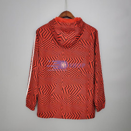 Cortavientos Flamengo 2021/2022 Con Capucha Rojo