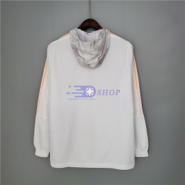 Cortavientos Juventus 2021/2022 Con Capucha Blanco