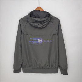 Cortavientos PSG 2021/2022 Con Capucha Negro