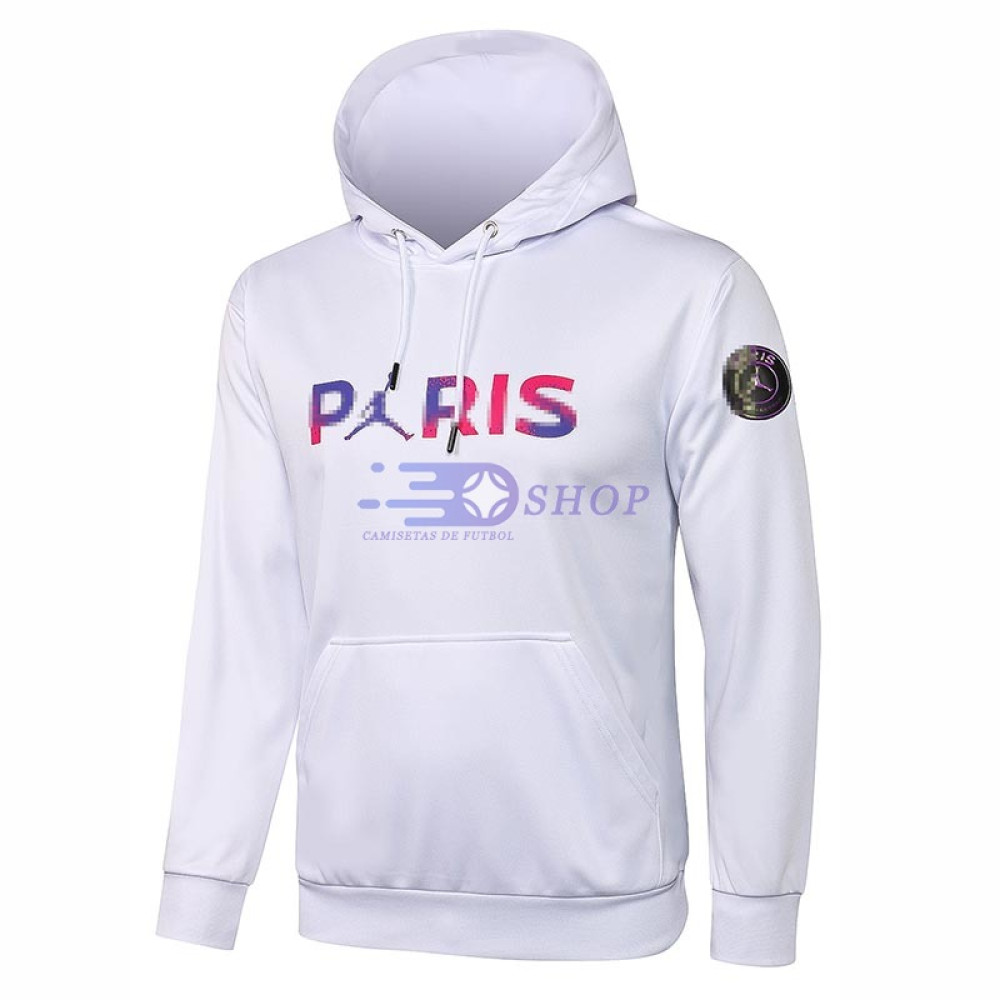 Sudadera PSG 2021/2022 Con Capucha Blanco Marca Policromo 