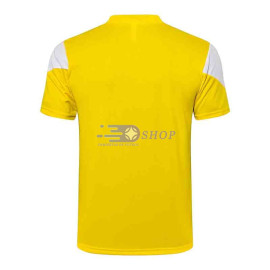 Camiseta De Entrenamiento Dortmund 2021/2022 Amarillo Manga Blanco/Negro