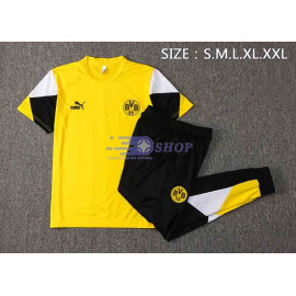 Camiseta De Entrenamiento Dortmund 2021/2022 Amarillo Manga Blanco/Negro