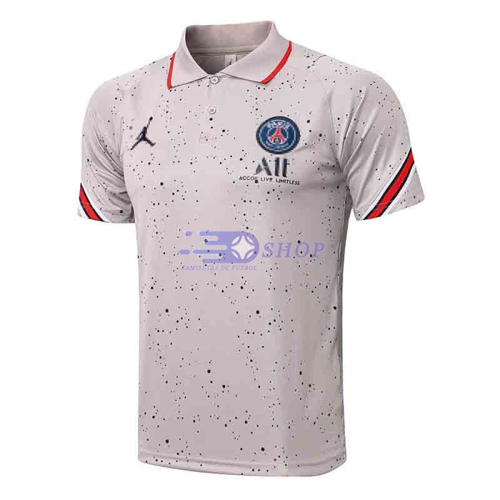 Polo PSG 2021/2022 Estampado Gris Claro 