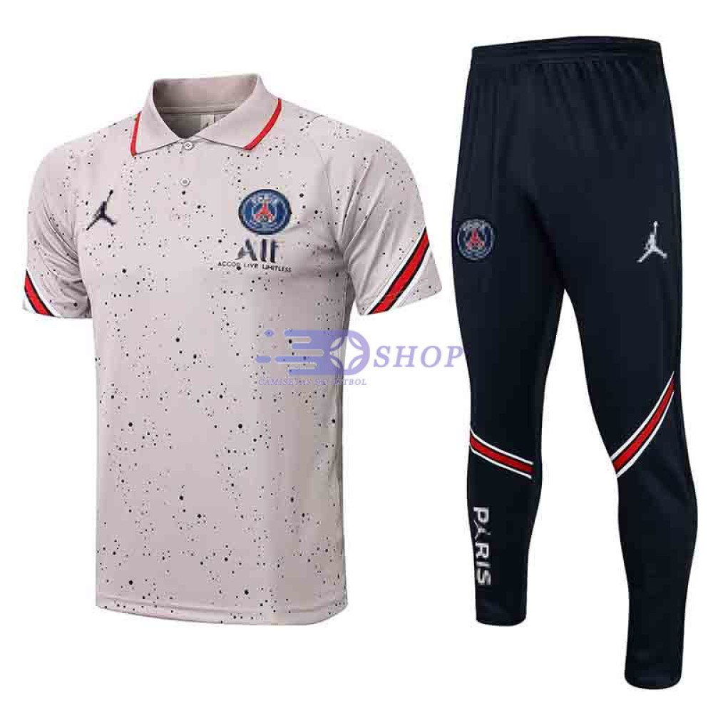 Polo PSG 2021/2022 Kit Estampado Gris Claro 