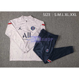 Sudadera De Entrenamiento PSG 2021/2022 Estampado Gris Claro 